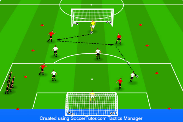 4-on-4 Touch the line