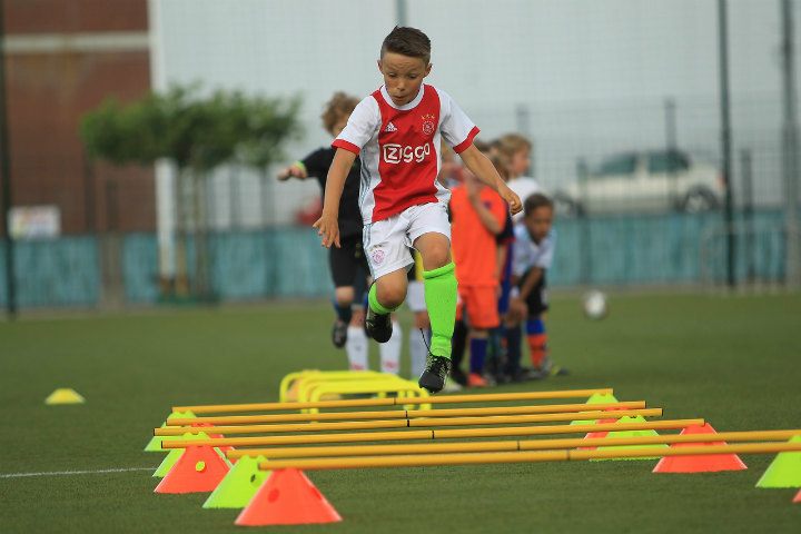 soccer kid at training