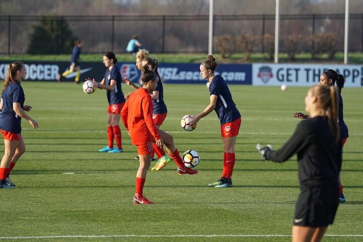 female-soccer-players-practice-during-high-school-soccer-season