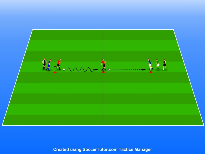 dribble-pass-move-beginner-drill dribble-pass-move-beginner-drill